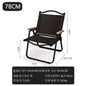 Khaki Folding Camping Chair with Beech Wood Armrests – 600D Oxford Fabric, Steel Frame – Portable Outdoor Chair (1/2/4-Pack)
