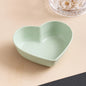 Heart-Shaped Wheat Straw Seasoning Dish - Eco-Friendly Dipping Bowl for Snacks & Condiments