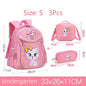 Pink Cute Cat Kids Backpack for Girls — Waterproof Kindergarten & School Bag (Ages 7-13)