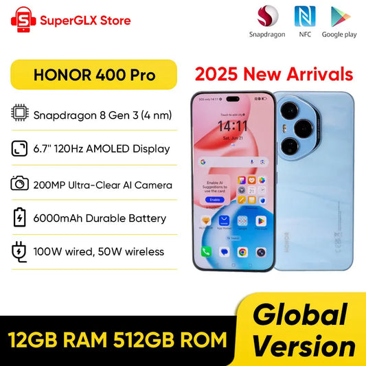 Flagship 5G Smartphone 6.7-inch (17.0 cm) 120Hz AMOLED, Snapdragon 8 Gen 3, 200MP Triple Camera, 6000mAh Battery, 100W Fast Charge, NFC