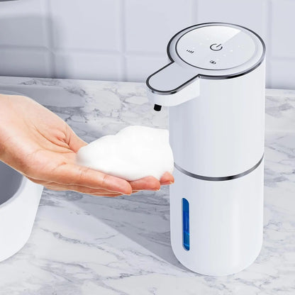 Touchless Automatic Soap Dispenser Smart IR Sensor Foam & Liquid Modes 380ml (12.8 fl oz) USB-C Rechargeable IPX5 Waterproof for Bathroom & Kitchen
