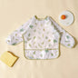 Waterproof Long Sleeve Baby Bib | Washable Feeding Bib with Full Coverage & Easy Clean Design
