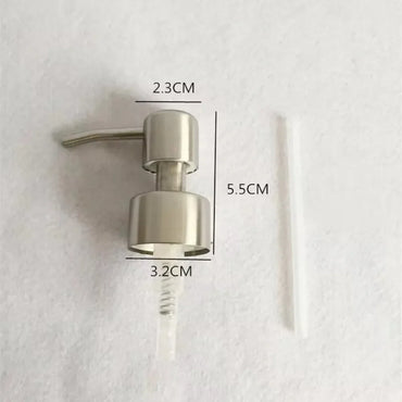 304 Stainless Steel Soap Pump Head Replacement – 28/400 (26–28 mm) Foam Liquid Soap & Shampoo Dispenser Nozzle for Bathroom & Kitchen