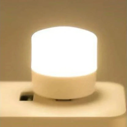 Mini USB Night Light 3-5 Pack Warm & White LED Reading Light USB Plug-In Portable Eye Protection Lamp