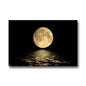 =Abstract Landscape Black and White Moon Modern Wall Art, HD Canvas Print Poster, Home, Living Room, Porch, Room Decoration