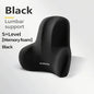 Memory Foam Lumbar Support Pillow for Car, Office and Gaming Chairs - Postpartum Waist Pain Relief Back Cushion