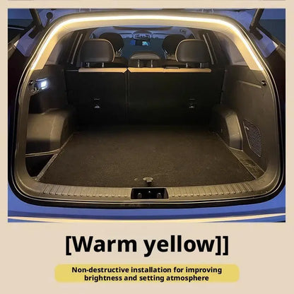 Sensor Trunk LED Light Strip – Motion-Activated Rear Trunk Atmosphere Lamp, Bendable Auto Interior LED Bar