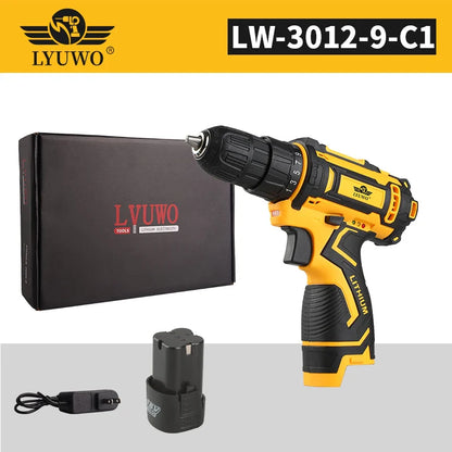 Cordless Drill 12V/16.8V/21V Rechargeable Electric Screwdriver - 2-Speed Lithium Battery Multi-Function Power Tool