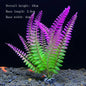 Artificial Aquarium Plants – Plastic Underwater Green Shrubs with Resin Base, Fish Tank Decoration
