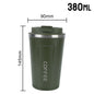 Thermo Cafe Coffee Mug Car Thermos Mug 380/510ML Leak_Proof Travel Thermo Cup for Tea Water Coffee Double Stainless Steel