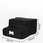 3-Step Pet Stairs for Small Dogs and Cats - Removable Washable Non-Slip Ramp Ladder
