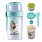 Breakfast On The Go Cups, Salad Cup To Go, Take And Go Yogurt Cereal Overnight Oats Snack Parfait Containers & Salad Dressing Ho