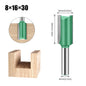 Tungsten Carbide Router Bit 3-20mm (0.12-0.79 in) Diameter, 8mm (0.315 in) Shank, Single/Double Flute Straight Bit for Woodworking