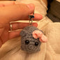 ZAKOL Sad Hamster Violin Song Plush Keychain Bag Charm Funny Cute 2024 Tiktok Key Ring Accessories Gift for Girlfriend