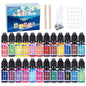 20/24-Color Candle & Soap Dye Set — Liquid Pigments for DIY Candle Making & Soy Wax Colorant