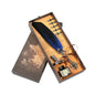 Retro Feather Dip Pen Calligraphy Set with Ink, 5 Nibs & Wax Seal Kit – Quill Writing Set for Stationery, Crafts & Gifts