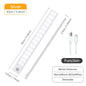 Rechargeable Motion Sensor LED Night Light — USB Wireless Cabinet & Wardrobe Light with Magnetic Mount, 3 Color Temperatures (3000K/4000K/6000K)