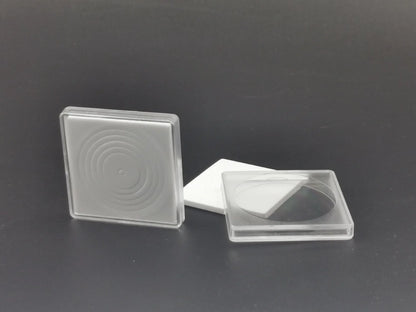 10-Pack 40mm Coin Capsule Holders with Adjustable Foam Gaskets Transparent Coin Storage Boxes