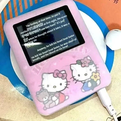 Kawaii Cartoon Mini MP3 Player — Portable Anime Walkman, USB Rechargeable with External Speaker