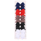 10-Pack Cute Solid Ribbon Bow Hair Clips for Baby Girls — Handmade Bowknot Barrettes & Kids Hair Accessories