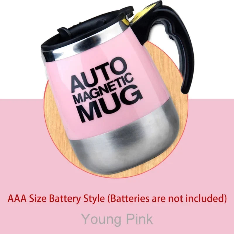 New Self Stirring Coffee Mug USB Rechargeable Stainless Steel Auto Mixing Blender Cup for Home Office Christmas Birthday Gift