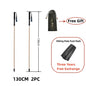 Ultralight Carbon Fiber Trekking Poles 5-Section Folding Anti-Shock Hiking and Walking Sticks 110/120/130 cm (43/47/51 in)