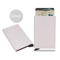 RFID Metal Pop-Up Card Holder Wallet – Slim Minimalist Small Black Unisex