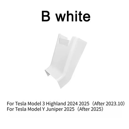 Rear Screen Cover Protector Frame Back Air Vent Trim White ABS Car Interior Accessory for Model Y Juniper