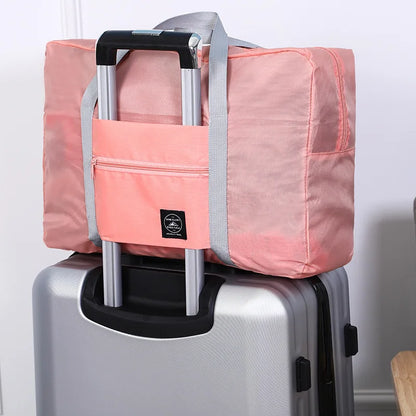 Foldable Carry-On Travel Duffel Bag 22L Lightweight Packable Nylon Weekend Tote