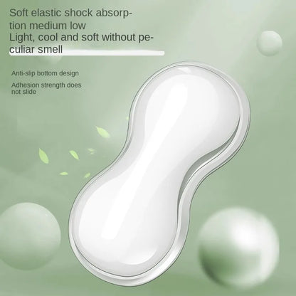 Transparent Anti-Slip Rubber Mouse Pad with Ergonomic Wrist Rest - Desk & Gaming
