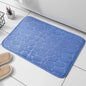 Memory Foam Embossed Velvet Bath Rug – Non-Slip Cobblestone Floor Mat for Bathroom & Living Room (1-Pack)