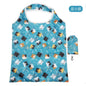 Foldable Reusable Grocery Tote Bag, Lemon Print Eco-Friendly Travel & Beach Pouch