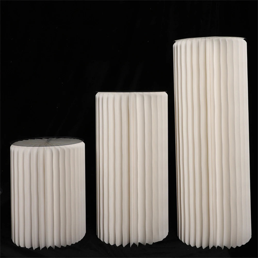 Paper Flower Cylinder Wedding & Dessert Table Decor