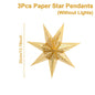 Christmas Paper Star Pendant Merry Christmas Decorations for Home 2025 Navidad Xmas Tree Hanging Lampshades Ornament New Year