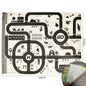 Kids Waterproof Playmat 39.4 x 51.2 in (100 x 130 cm) – Portable Foldable Road Map Play Rug with Farm, Animal & Dinosaur Design, Non-Toxic Toddler Activity Mat