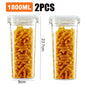 Airtight Vacuum-Seal Food Storage Canister – 460ml / 700ml / 1300ml / 1800ml (15.5–60.9 fl oz) for Coffee, Tea & Cereal
