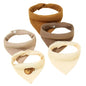 5-Pack Cotton Baby Drool Bibs Soft Absorbent Button Closure Unisex Newborn Infant Feeding Bibs