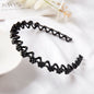 Pearl Rhinestone Non-Slip Elastic Flower Headband for Girls & Women