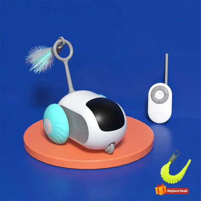 Automatic Smart Cat Toy Car — 2-Mode Remote Control Interactive Moving Toy for Cats & Small Dogs