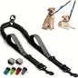 Dual Dog Leash Coupler – Padded No-Tangle Bungee Leash with 360° Swivel, Reflective & Shock-Absorbing