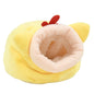 Windproof Plush Small Pet Nest — Warm Winter House for Hamsters, Gerbils, Mice & Sugar Gliders (12 x 10 x 9 cm / 4.72 x 3.93 x 3.54 in)