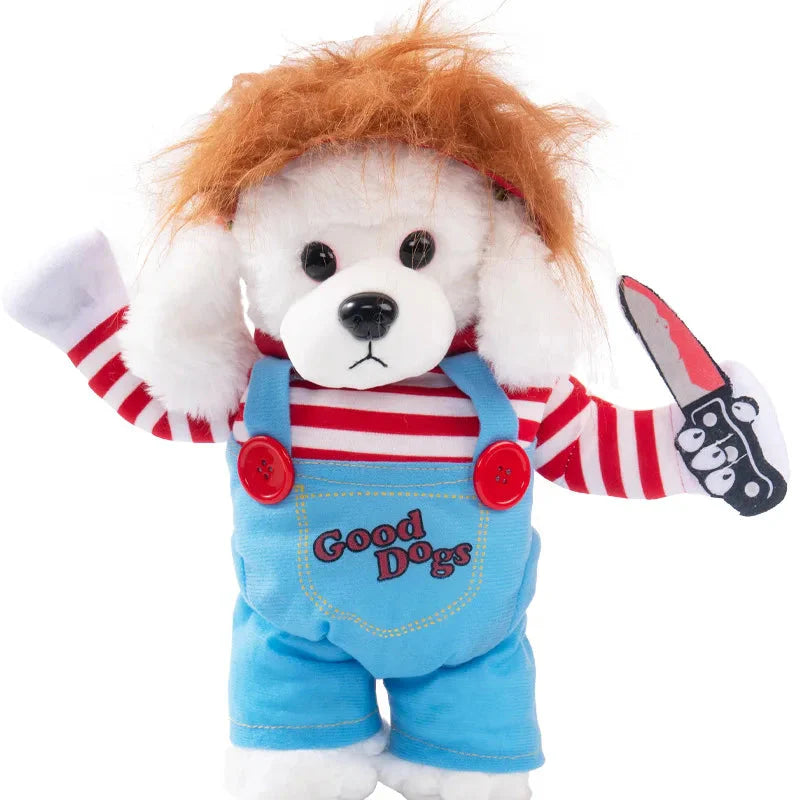 1PCS Halloween Dagger Pet Transformation Dress Festival Funny Knife Holding Dog Clothes Cat Standing Dress Pet Dress Up