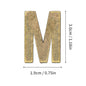 Metal Self Adhesive House Number English Alphabet Letters for Apartment Room Door Plate Table Mailbox Number Stickers 3*2cm