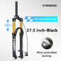 Adjustable MTB Air Suspension Fork — 120mm (4.7 in) Travel, Rebound & Lockout, 26/27.5/29 Inch, 9x100mm Quick Release