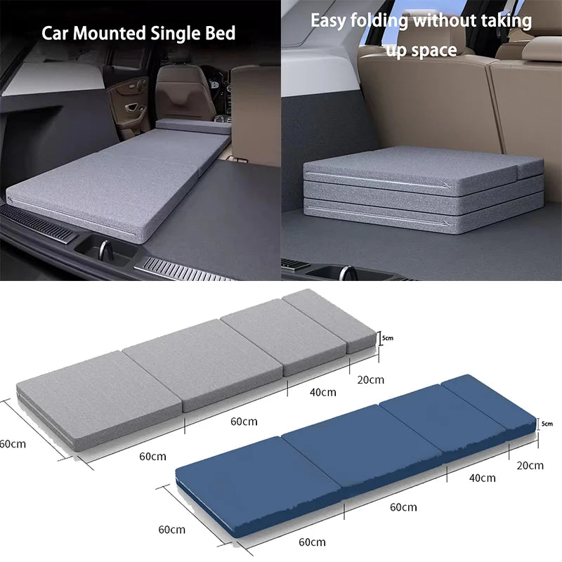Car Mattress Camping Bed Folding Bed Travel Sleeping Pad Office Rest