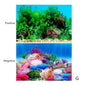 3D Double-Sided Waterproof Aquarium Background Sticker - Fish Tank Ocean Plant Aquascape Poster