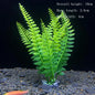 Artificial Aquarium Plants – Plastic Underwater Green Shrubs with Resin Base, Fish Tank Decoration