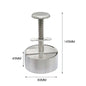 304 Stainless Steel Hamburger Meat Press Patty Maker Round Non-Stick Thickness Adjusted outdoor picnic Kitchen Beef Rice BBQTool