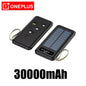 Solar Power Bank 50000mAh 120W Fast Charging Portable Power Bank with Solar Panel, 4 Built-In Cables, Dual USB & Phone Stand
