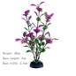 Artificial Aquarium Plants – Plastic Underwater Green Shrubs with Resin Base, Fish Tank Decoration
